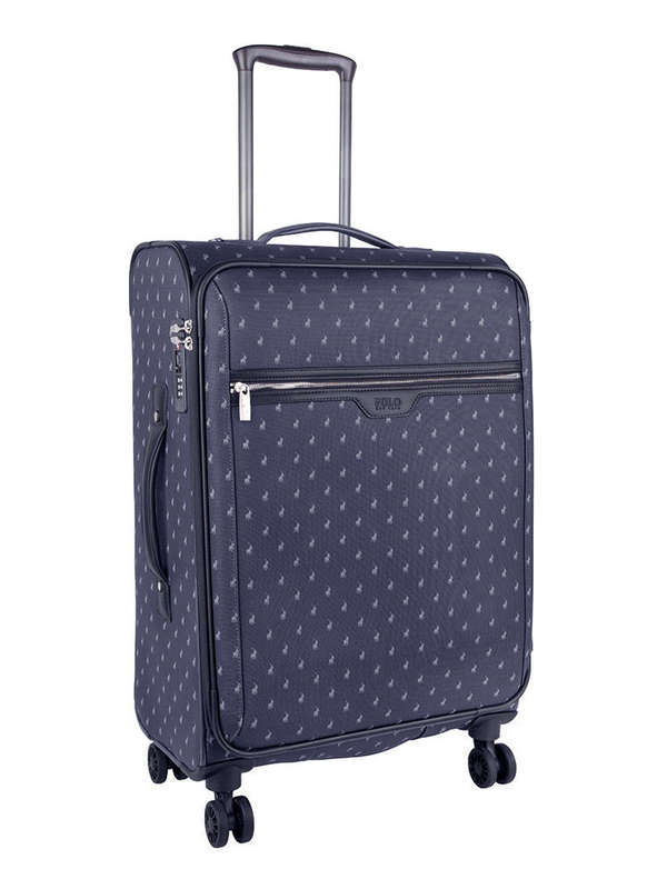 Polo Signature Luggage Medium 4 Wheel Trolley Case -Black