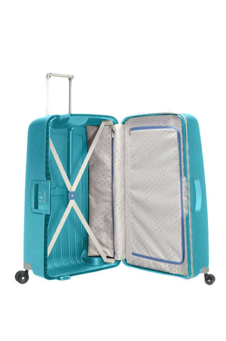 SAMSONITE SCURE SPINNER 75CM -AQUA BLUE