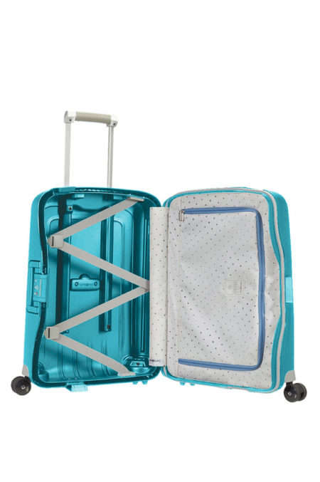 SAMSONITE SCURE SPINNER 55CM -AQUA BLUE