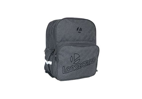 Longboard 3 Division Compartment Backpack -Grey