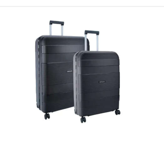 Cellini Safetech 2 Piece Set Medium Luggage Set -black