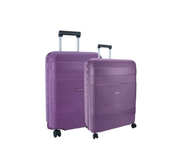Cellini Safetech 2 Piece Set Medium Luggage Set -purple