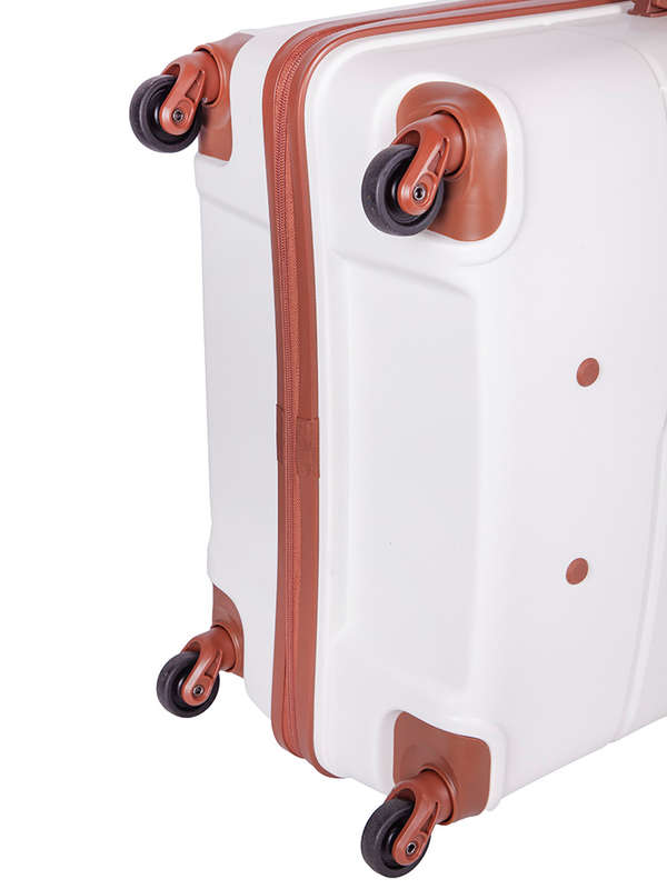 Cellini Spinn Set of 3 + Beauty Case White/Tan