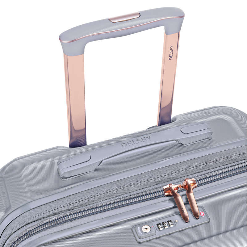 DELSEY SHADOW 5.0 70CM 4DW TROLLEY CASE -SILVER