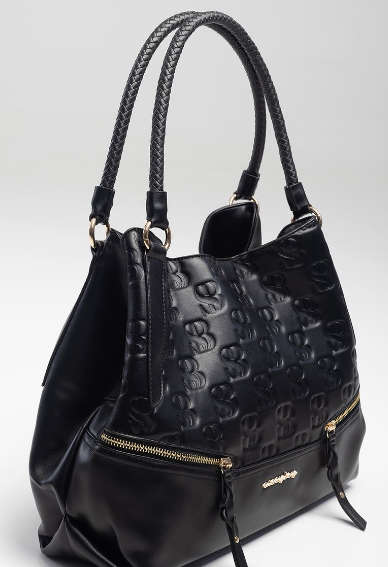 Sissy Boy: Riva Embossed Hobo -Black