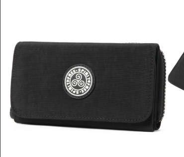 Free Spirit -Crinkle Collection: Medium Zip Flap Purse - Ocean