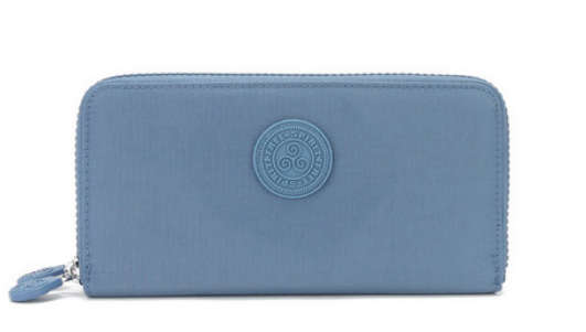Free Spirit -Crinkle Collection: Double Zip Purse - Ocean