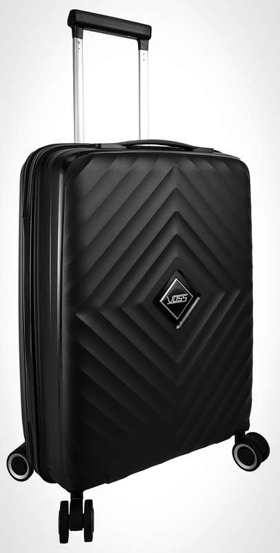 Voss 3 piece luggage set -black