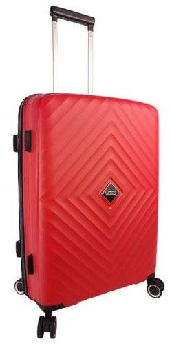 Voss 67cm Suitcase 4 wheel spinner -red