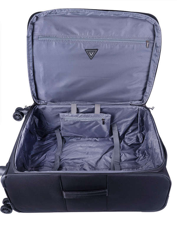 Voyager Istria Medium 4 Wheel Trolley Case -Black