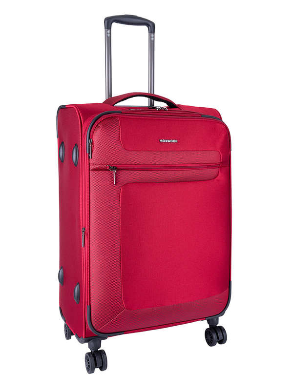 Voyager Istria Medium 4 Wheel Trolley Case -Red