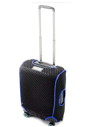 luggage glove diamond mesh cabin blue