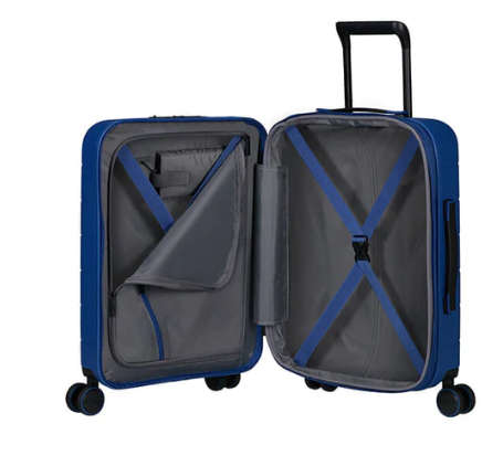American Tourister Novastream Spinner Expandable 55cm Navy Blue