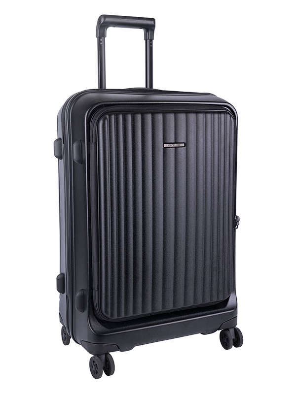 Cellini Tri Pak Medium 4 Wheel Trolley Case -BLACK