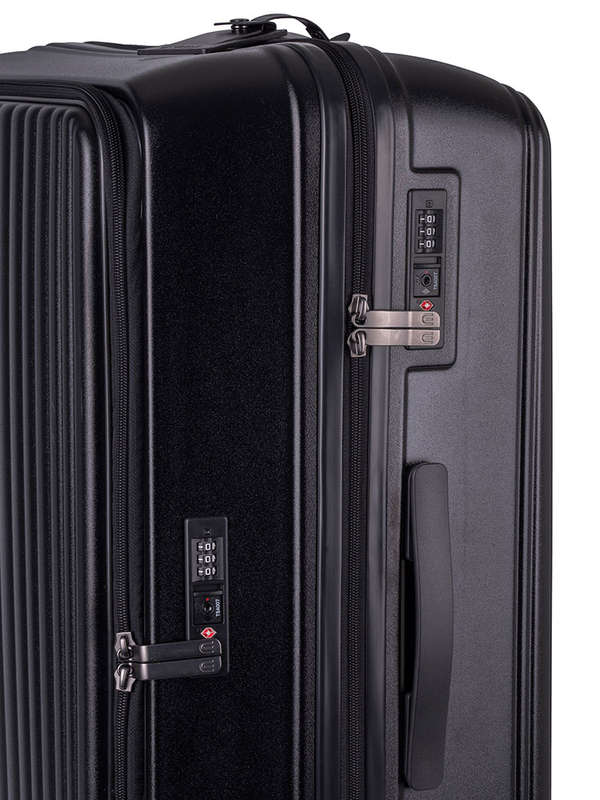 Cellini Tri Pak Large 4 Wheel Trolley Case -BLACK