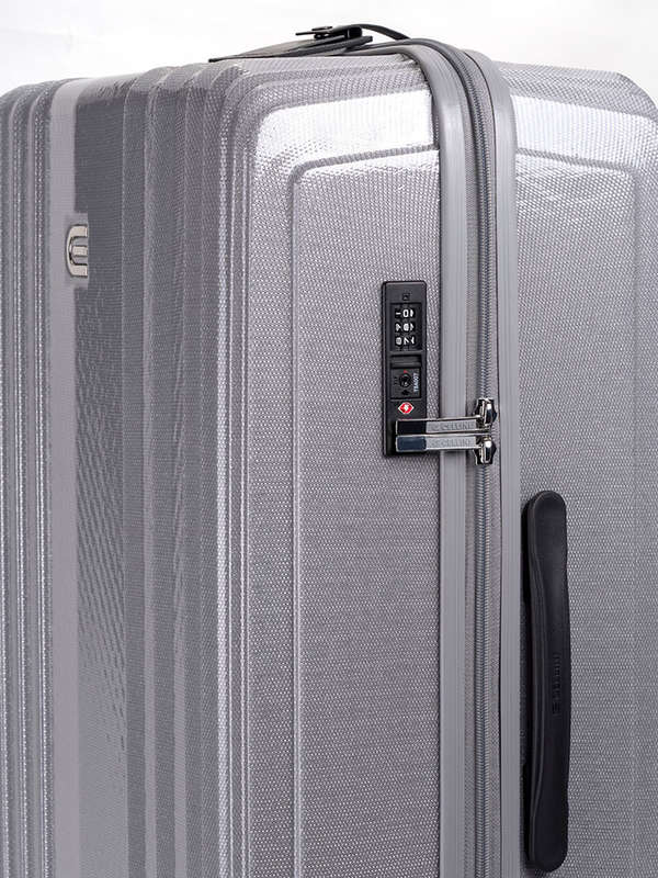 Cellini Compolite Large 4 Wheel Trolley Case silver