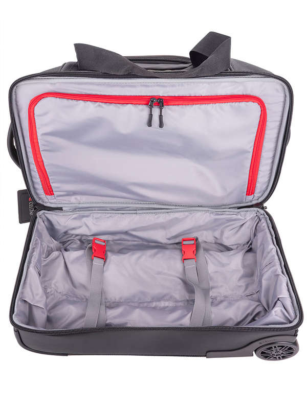 Cellini Xplorer Large Double Decker Trolley Duffel-BLACK