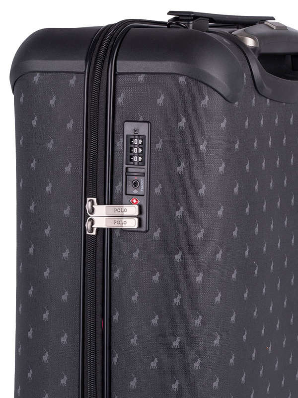 Polo Double Pack 4 Wheel Carry On Trolley grey