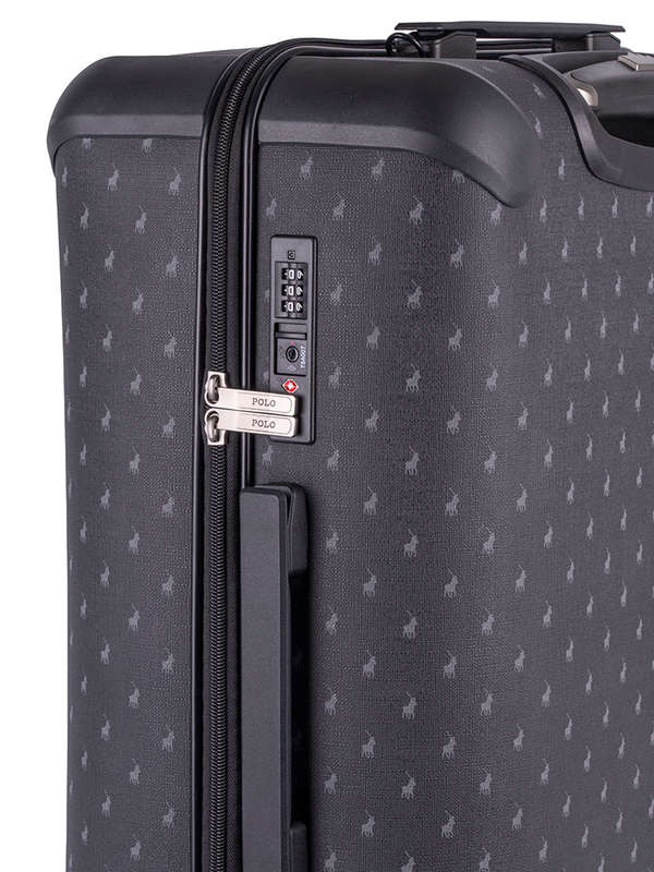 Polo Double Pack Medium 4 Wheel Trolley Case grey
