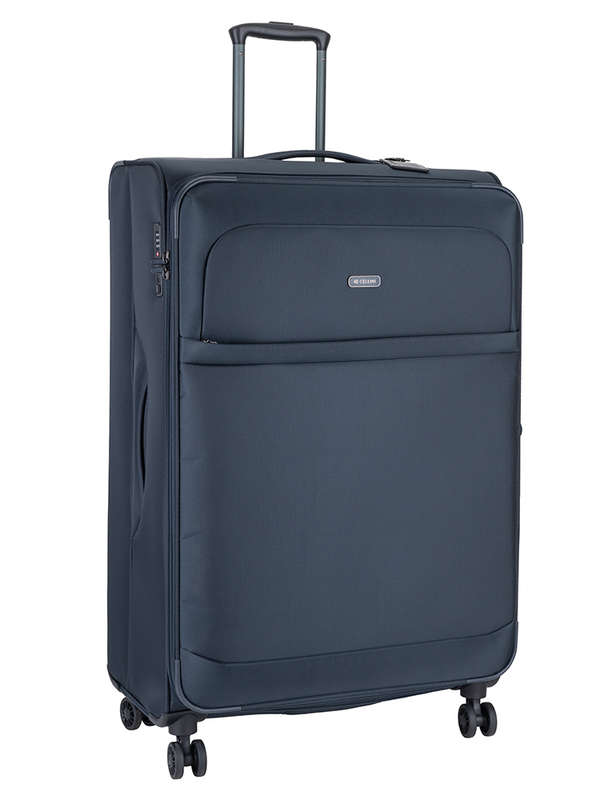 Cellini Microlite S Xtra Large 4 Wheel Trolley Case-NAVY