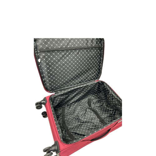 Pierre Cardin Lyon 65cm Trolley Suitcase-RED
