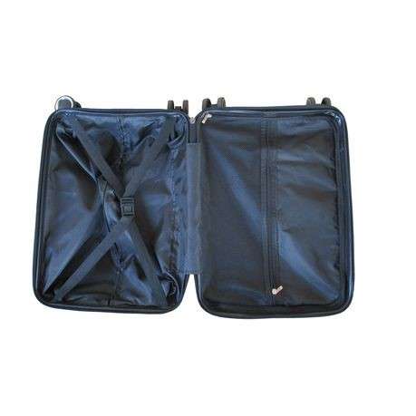Unbreakable Travel Luggage 3 Piece Suitcases Spinner-BLACK