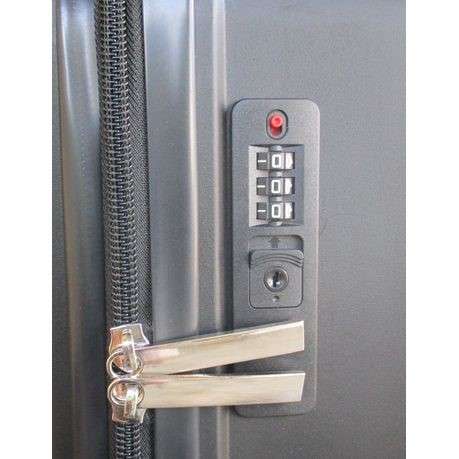 Unbreakable Travel Luggage 3 Piece Suitcases Spinner-BLACK
