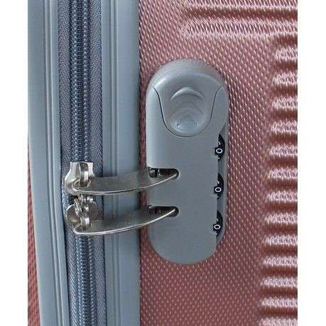 3-Piece Travel 28-Inch Luggage Suitcase Bag Set - Stylis-PINK