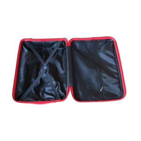 Unbreakable Travel Luggage 3 Piece Suitcases Spinner-RED