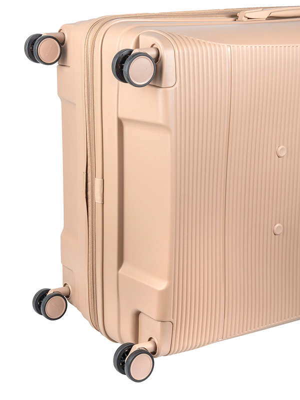 Cellini Qwest Medium 4 Wheel Trolley Case-BROWN