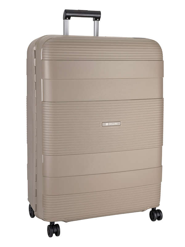 Cellini Safetech Large 4 Wheel Trolley Case-STONE