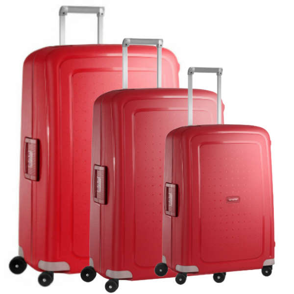 Samsonite SCure Set of 3 Crimson Red