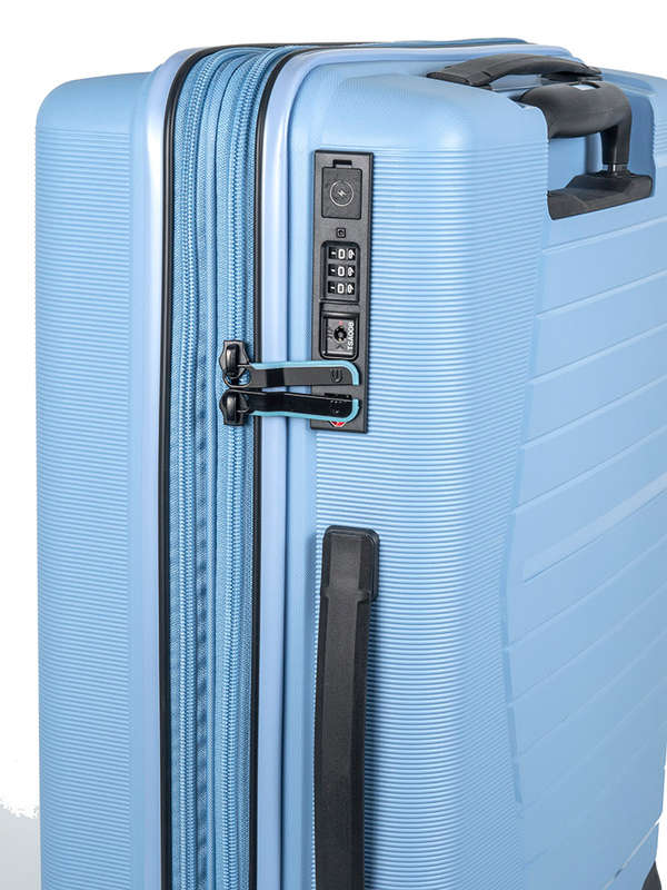 Cellini Starlite 4 Wheel Carry On Trolley-CHAMBRAY BLUE