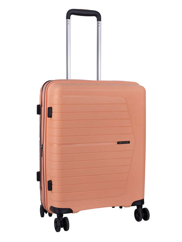 Cellini Starlite 4 Wheel Carry On Trolley-PEACH