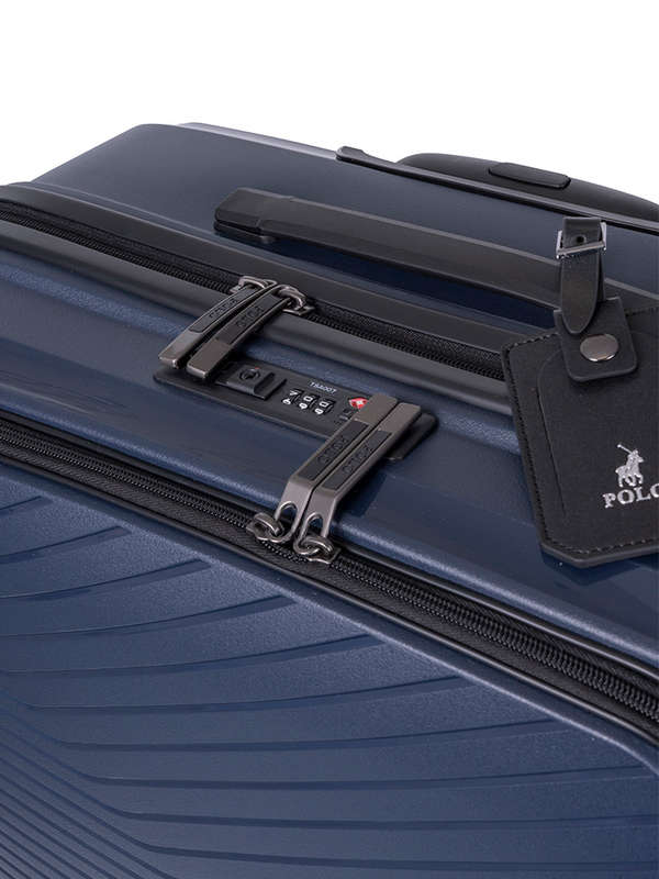 Polo Proflex Fusion Large 4 Wheel Trolley Case-NAVY