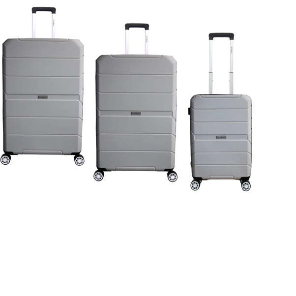 Tosca Globus 3 Piece Travel Luggage Trolley Set  WHITE