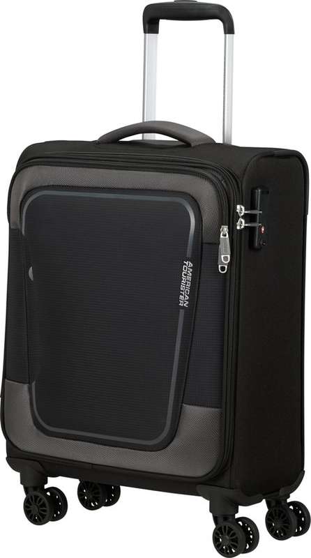 American Tourister Pulsonic 4 Wheels Cabin 55 cm -BLACK