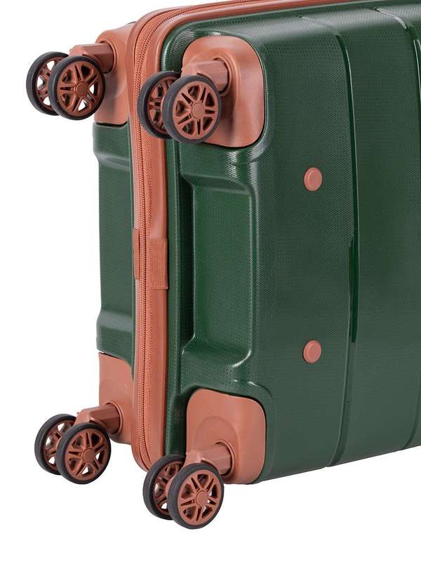 Cellini Spinn Large 4 Wheel Trolley Case-GREEN
