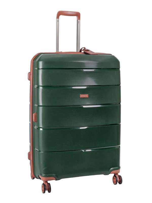Cellini Spinn Large 4 Wheel Trolley Case-GREEN