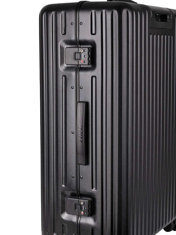 Polo Knox Medium 4 Wheel Trolley Case-BLACK