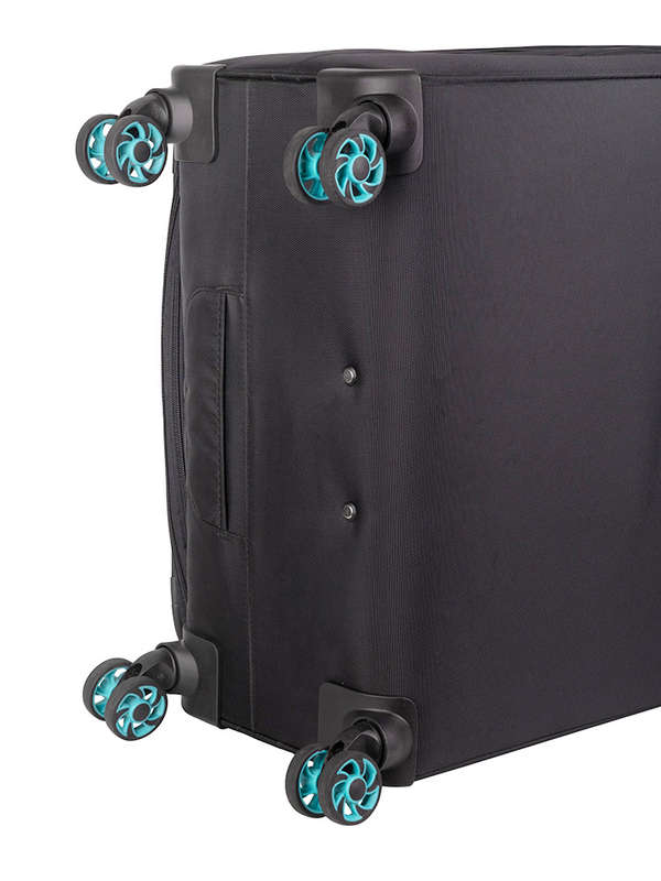 Voyager Synergy Medium 4 Wheel Trolley Case-BLACK