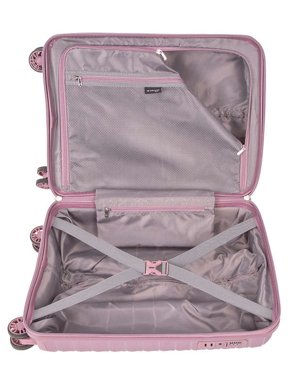 Cellini Aerotech 55cm  4 Wheel Trolley Carry On-PINK