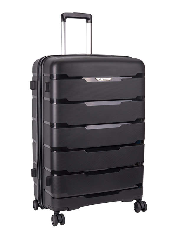 Cellini Rapido Large 4 Wheel Trolley-BLACK
