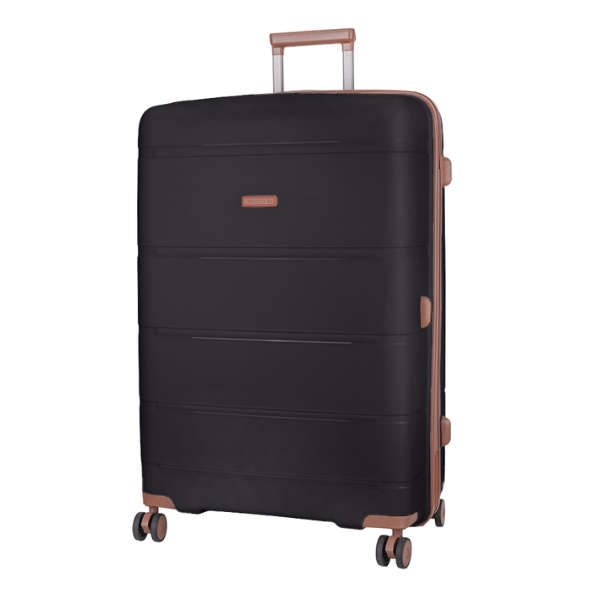 Cellini Monte Carlo Medium 4 Wheel Trolley Case - Black