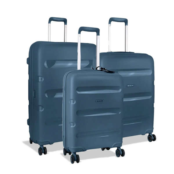 Cellini Cruze 4 Wheel Trolley Case Set - Navy