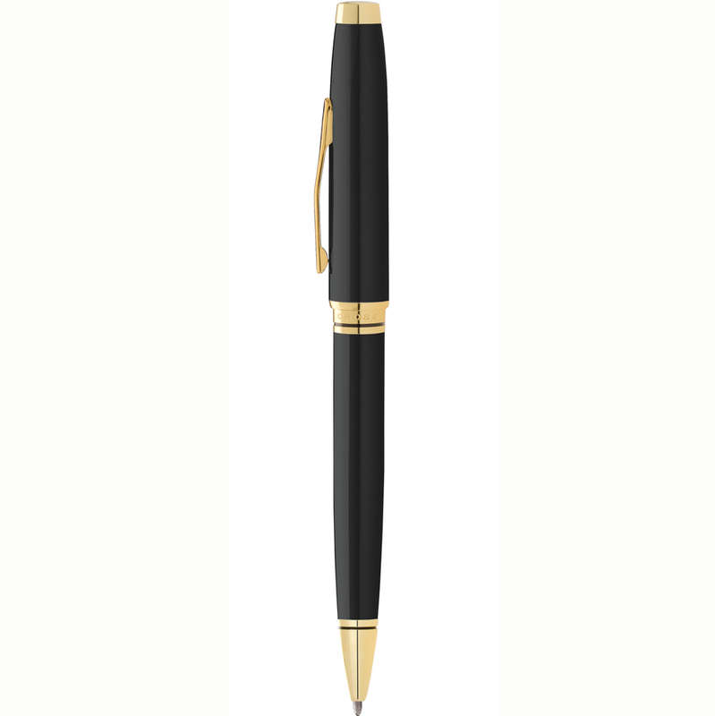 CROSS Coventry Black Lacquer with Gold-Tone Ballpoint Pen