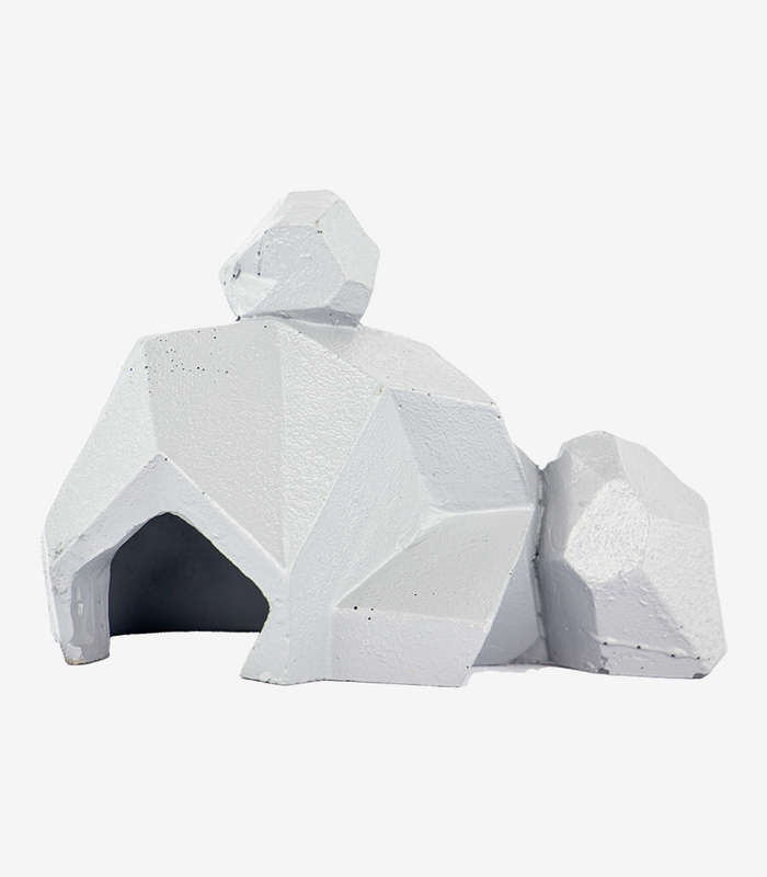 Animated Rock Stack Aquarium Decoration | Playful Fish Tank Ornament (12x7.5x8cm)