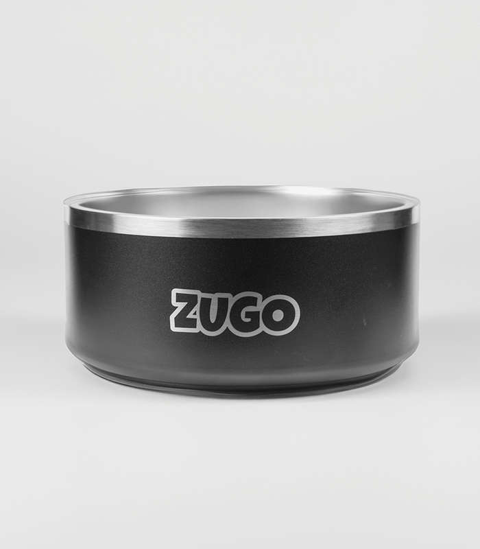 Zubowl Stainless Steel Dog Bowl - 64oz ~ 1.9L