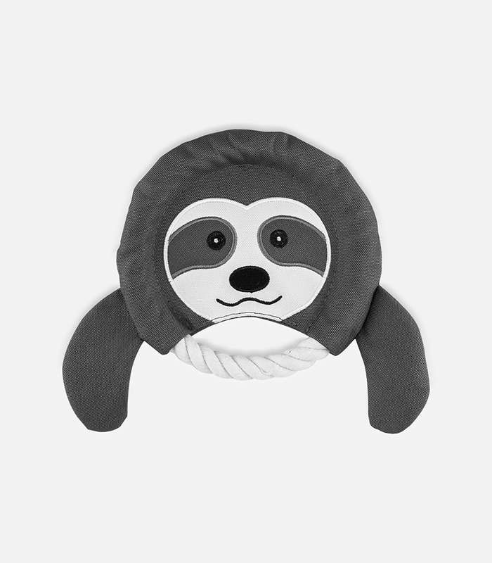 Frisbee Sloth Plush Dog Toy | Soft, Unique Plush for Interactive Dog Play & Cuddling