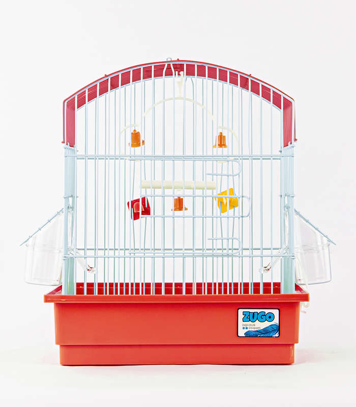 Aviary Bird Cage 1 - 27.5x19.5x32.5 - Red